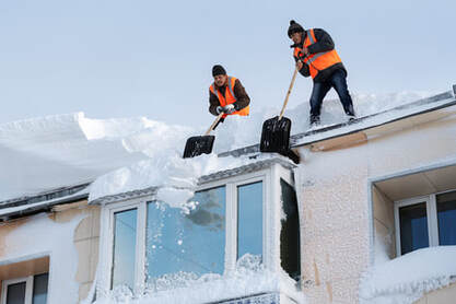 Roof snow removal services